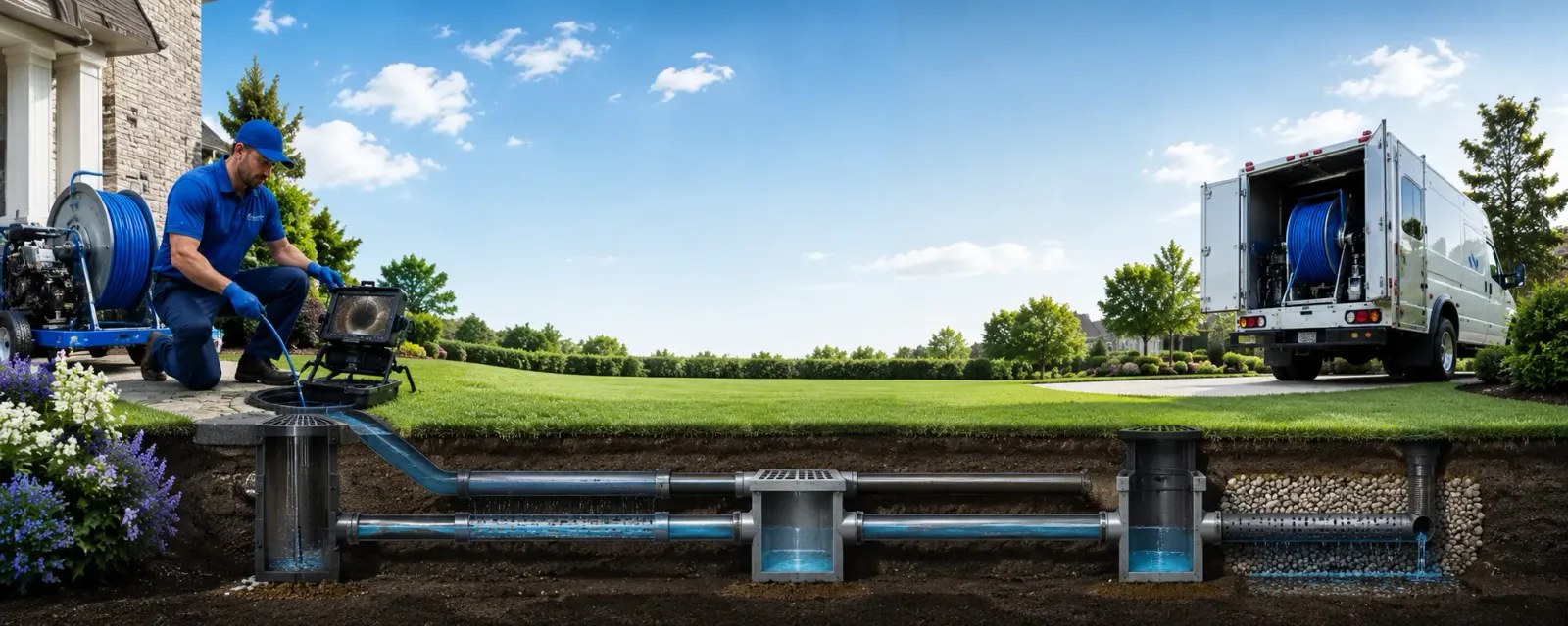 Outdoor drain cleaning information for Derby, OH